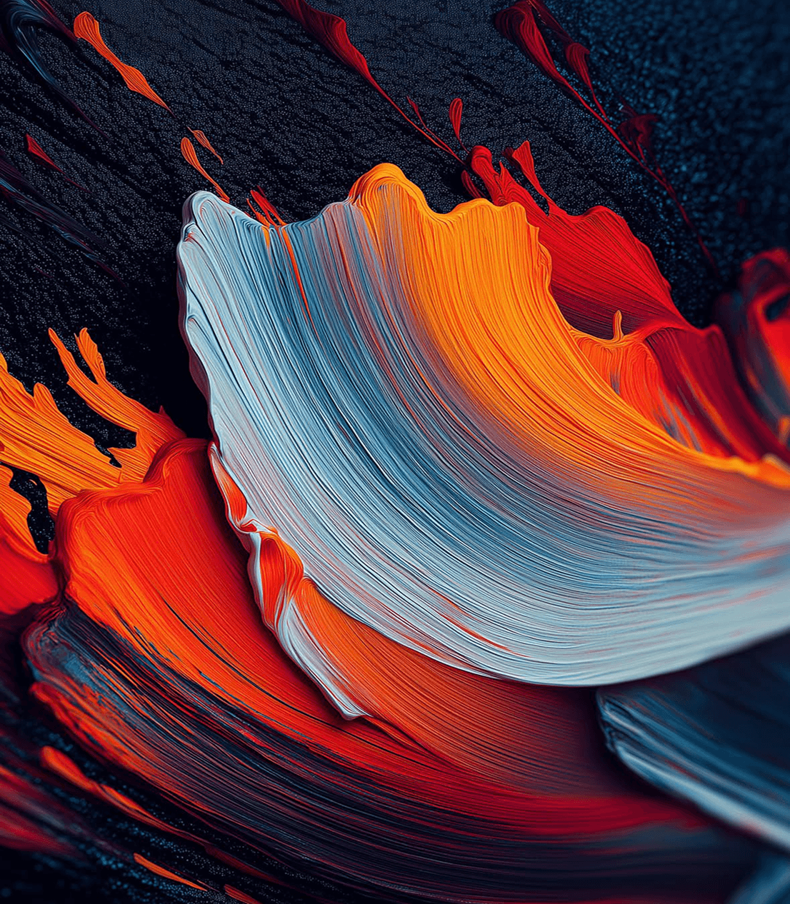 Molten Wave Flow Painting