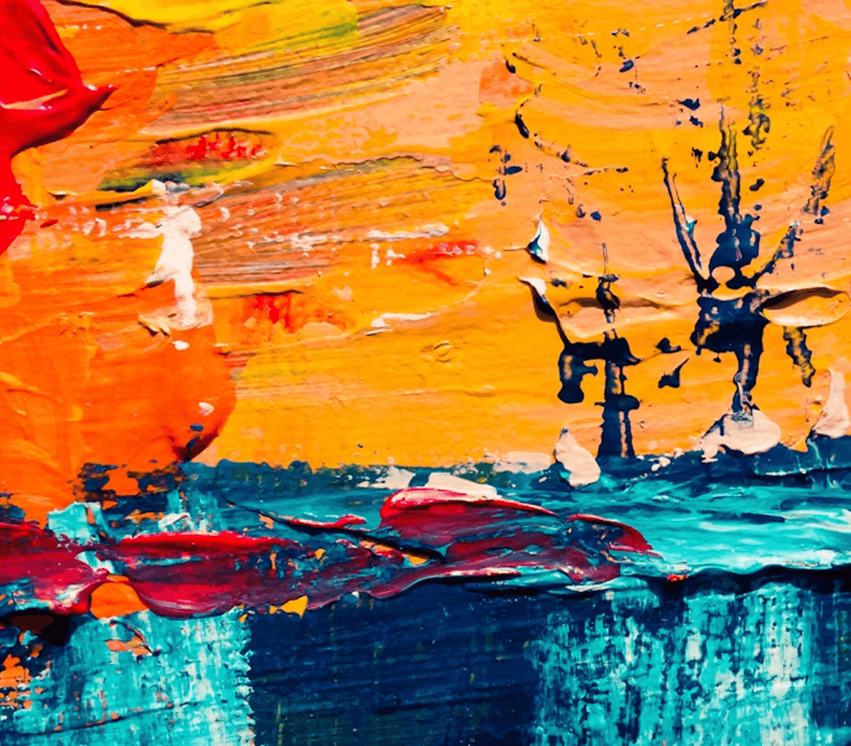 BOLD COLORS AND HEAVY TEXTURE IN THE WORLD OF ABSTRACT EXPRESSIONIST ART