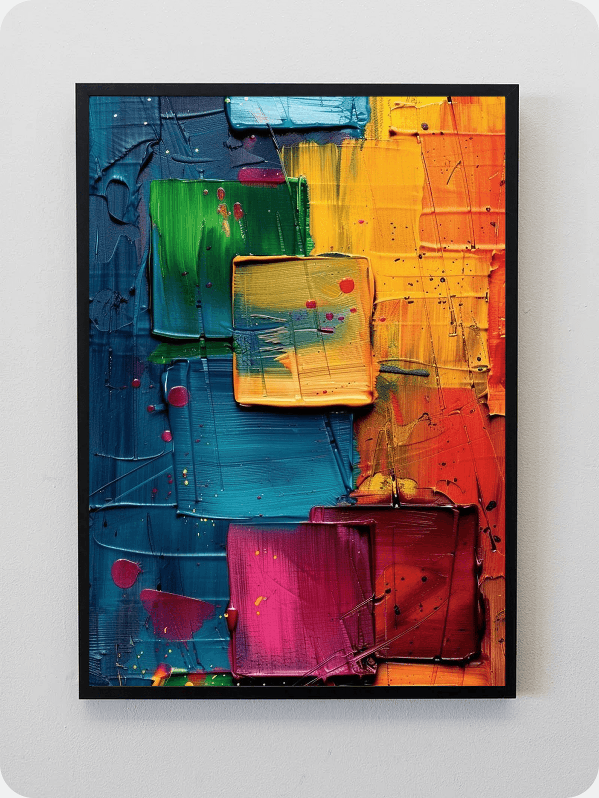 Vivid Palette Block Canvas