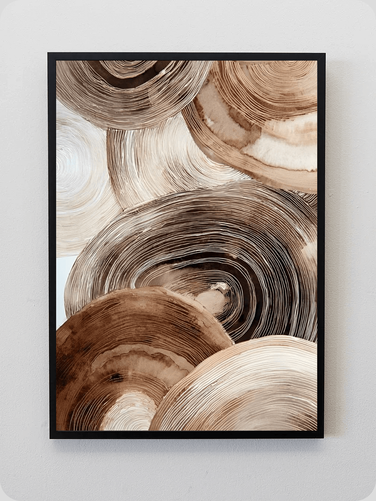Brown Swirl Ring Abstract