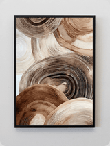 Brown Swirl Ring Abstract