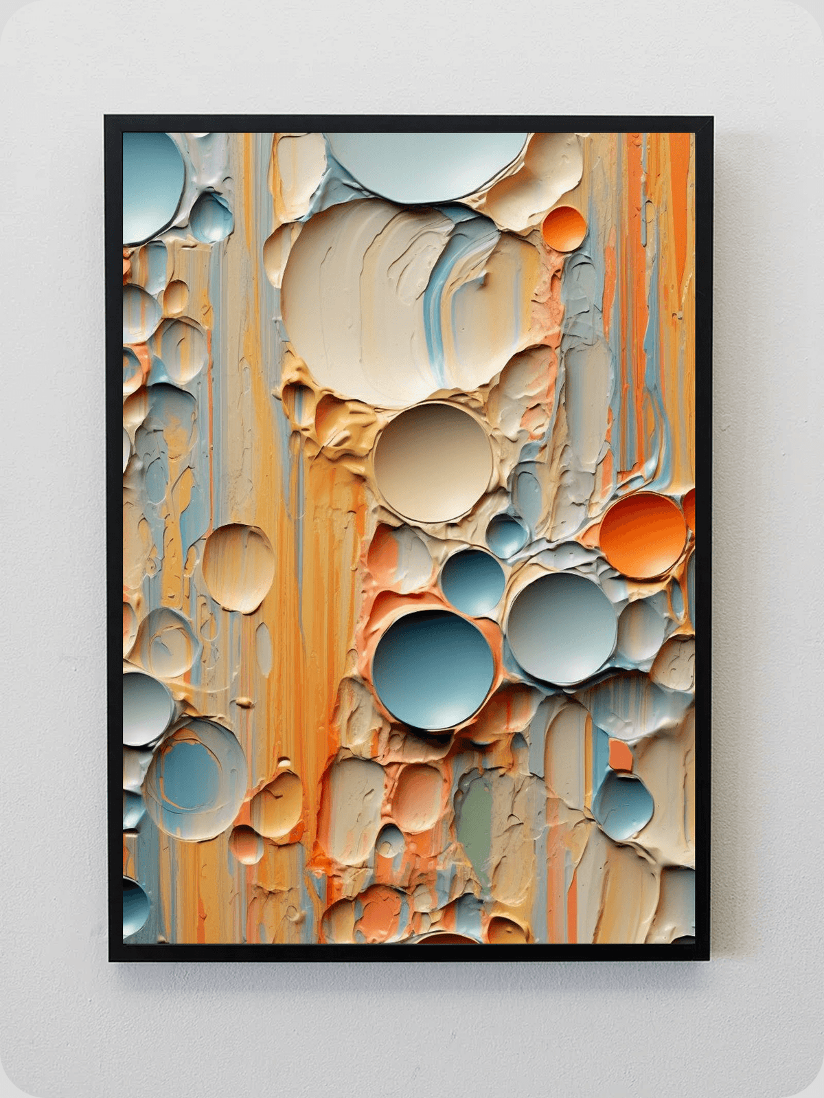 Pastel Bubble Impasto Art