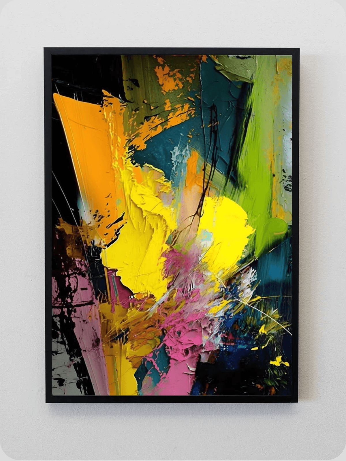 Neon Splash Abstract Study