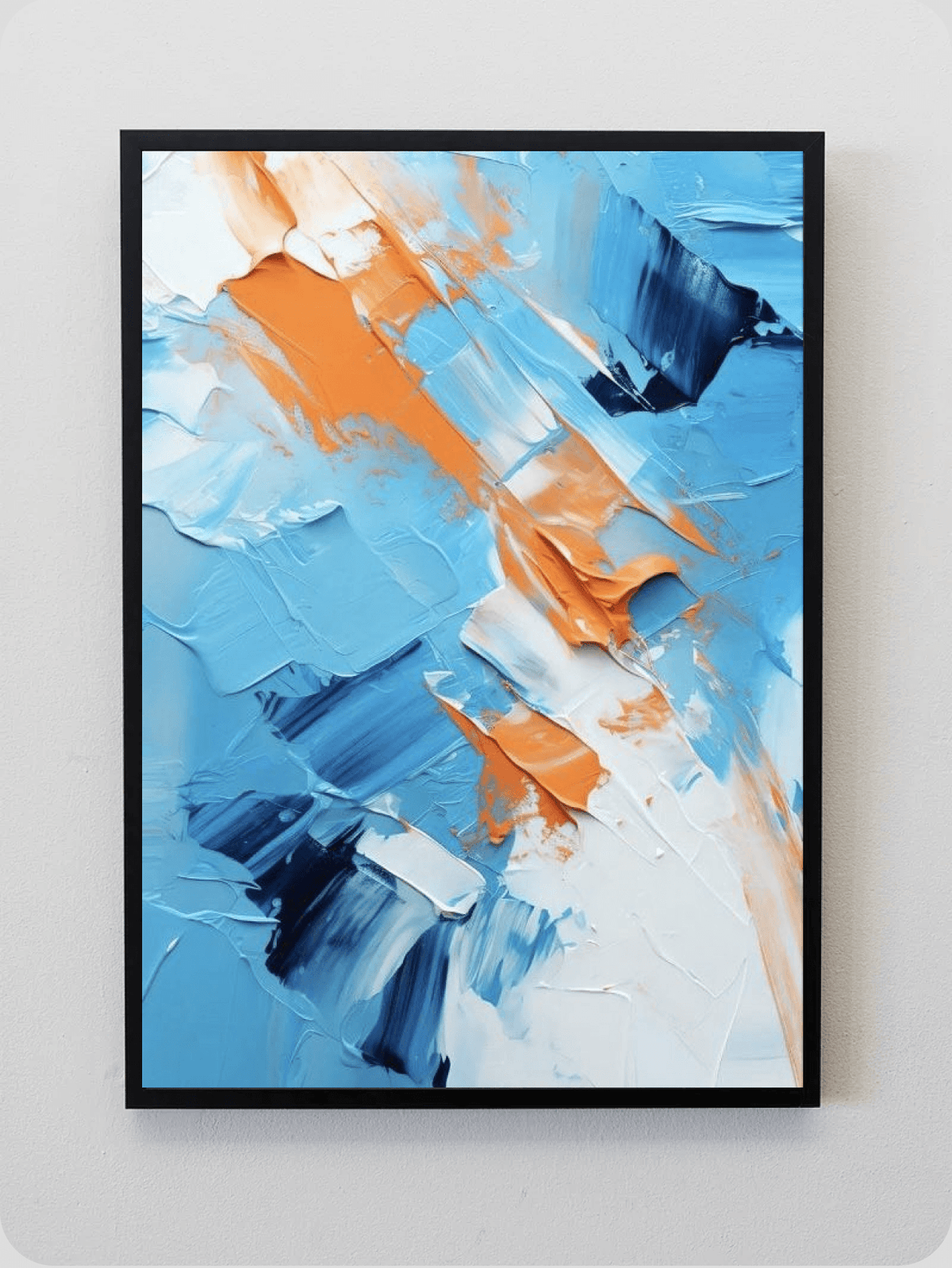 Blue Orange Palette Strokes
