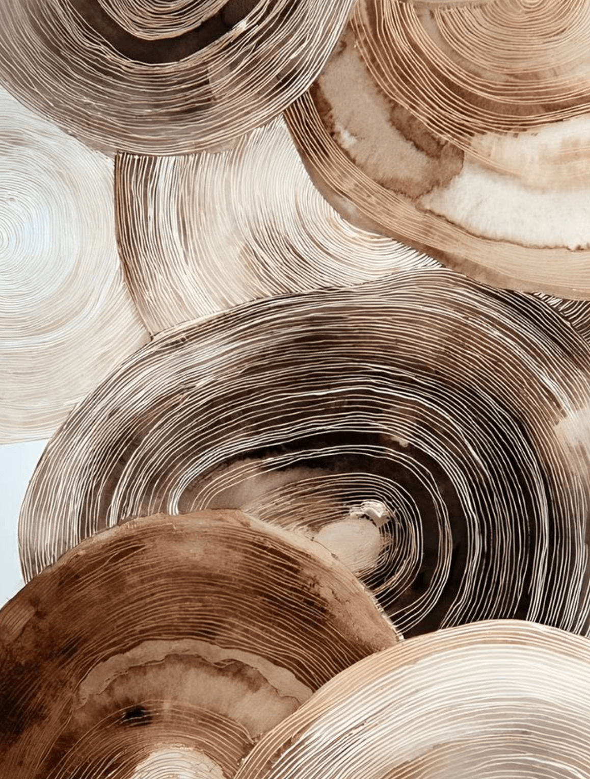 Brown Swirl Ring Abstract