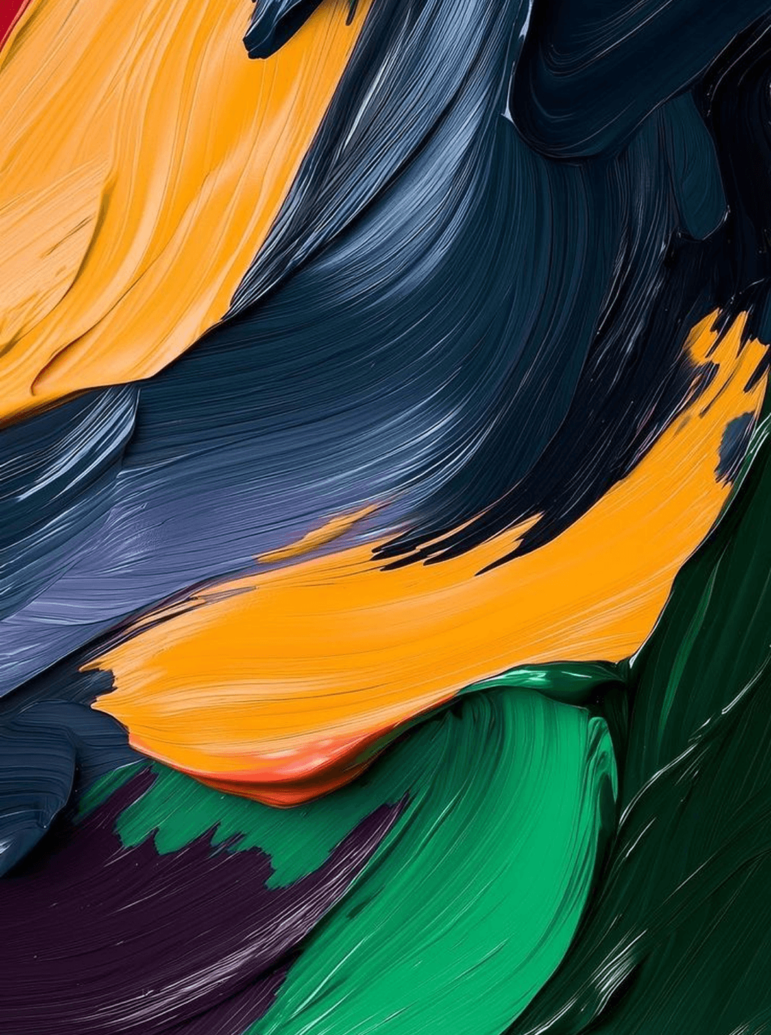 Bold Brushstroke Oil Study