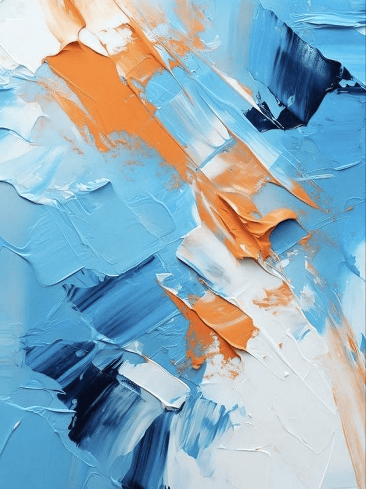 Blue Orange Palette Strokes